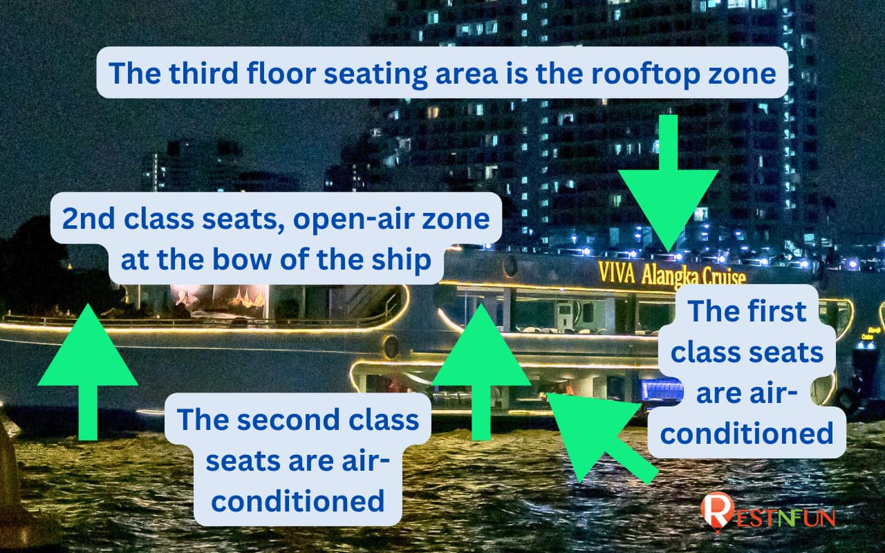 Seating plan of Viva Alangka Cruise